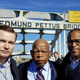 Rep. John Lewis, D-Ga., center, with Jonathan Capehart, right, and his husband Nick Schmit on the Edmund Pettus Bridge on March 4. (Jonathan Capehart)